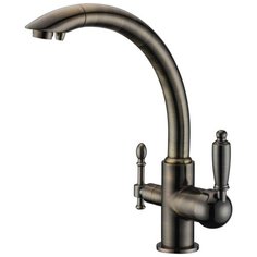 Смеситель для кухни (мойки) KAISER Vincent 31244-1 Antique однорычажный brass antique