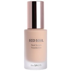 The Saem Тональный крем Eco Soul Real Serum Foundation, 35 мл, оттенок: 21 light beige