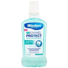 Wisdom ополаскиватель Enamel Protect Sensitive для чувствительных зубов, 500 мл