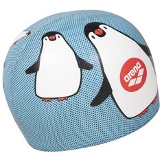 Шапочка для плавания arena Poolish Moulded 1E774_223, crazy penguins