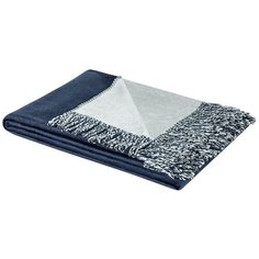 Плед Togas Маринетти 200 x 210 см, темно-синий со стальным серым