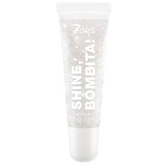 7DAYS Блеск для губ Мерцающий Shine, Bombita!, 201 ice me