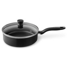 Сотейник Tefal Simplissima 04191224, 24 см, с крышкой, черный