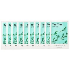 Missha Airy Fit Sheet Mask Tea Tree тканевая маска с экстрактом чайного дерева, 19 г, 10 шт.