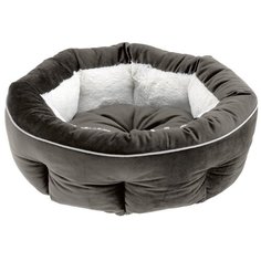 Лежак для собак и кошек Ferplast Marquis 55 55х55х20 см серый/белый