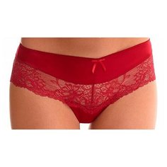 Laete Трусы бразилиана с кружевом, размер M(46), красный