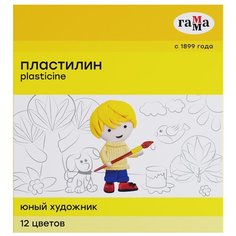 Пластилин ГАММА Юный художник 12 цветов (280045) Gamma