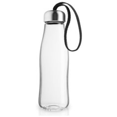 Бутылка для воды Eva Solo со шнурком 0.5 стекло black