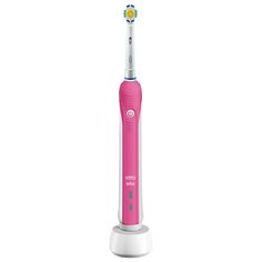 Электрическая зубная щетка Oral-B Pro 500 3D White, pink