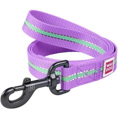 Поводок для собак WAU DOG Nylon фиолетовый 1.22 м 20 мм