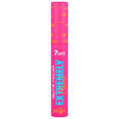 7DAYS Тушь для ресниц Extremely Chick Volume UV glow Neon для придания объема, 301 Black Vendetta