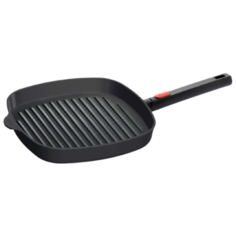 Сковорода-гриль Woll Logic 1628-1LCIB, 28x28 см, съемная ручка, черный