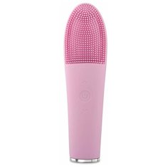 OLZORI Ультразвуковая щетка-массажер для очищения лица F-CLean, розовая