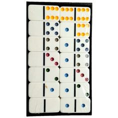 Домино в футляре, настольная игра, цветное Tong DE