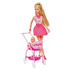 Набор кукол Steffi Love Штеффи с ребенком (розовый), 29 см, 5733067-2 Simba