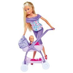 Набор кукол Steffi Love Штеффи с ребенком (фиолетовый), 29 см, 5733067-1 Simba