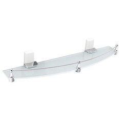 Полка стеклянная с бортиком WasserKRAFT Leine K-5044W