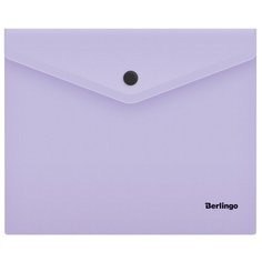 Berlingo Папка-конверт на кнопке Instinct А5+, пластик, 180 мкм 10 шт лаванда