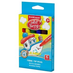 ArtBerry Набор фломастеров Jumbo Super Washable, 6 шт. (33041)