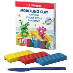 Пластилин ErichKrause Monsters 10 цветов/150 г (50553)