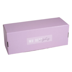 Коробка подарочная Дарите счастье Best wishes 33.6 х 12 х 12 см фиолетовый