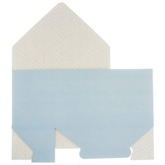 Коробка подарочная Дарите счастье Зигзаг 2881337 25 х 33 х 10 см голубой