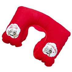 Подушка для шеи Сима-ленд Ты такая сильная и независимая 4155524, красный