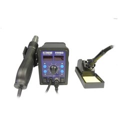 Паяльная станция ELEMENT 898BD c набором для пайки, 700 Вт черный