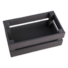 Кашпо Дарим красиво Двушка Лайт 24.5х13.5х9 черный