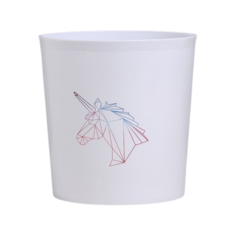 Кашпо Дарите счастье Единорог, 1.6 л белый