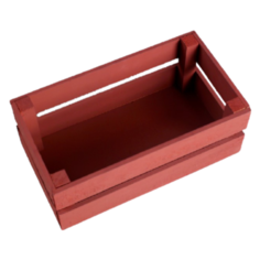 Кашпо Дарим красиво Двушка Лайт 24.5х13.5х9 бордовый