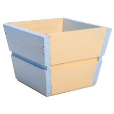 Кашпо Дарите счастье трапеция 13 × 13 × 10 см персиковый/голубой