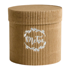 Коробка подарочная Дарите счастье Тебе 12 х 12 см коричневый