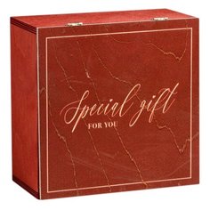 Коробка подарочная Дарите счастье Special gift 20 х 10 х 20 см красный
