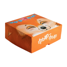 Коробка подарочная Дарите счастье Фыр Фыр 25 x 8 x 25 см оранжевый