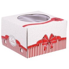 Коробка подарочная Дарите счастье С Любовью 25 × 10 × 25 см красный