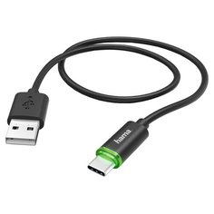 Кабель HAMA USB - USB Type-C (00178335) 1 м, черный