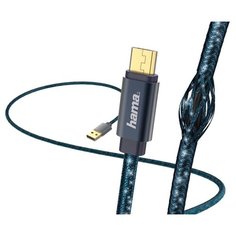 Кабель HAMA USB - microUSB Glitter (00183204) 1.5 м, синий