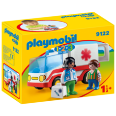 Конструктор Playmobil 1-2-3 9122 Машина скорой помощи