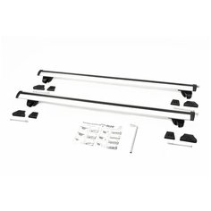 багажник AMOS Alfa на рейлинги Lifan X60 (2012-по н.в.), 1.2 м серебристый Амос