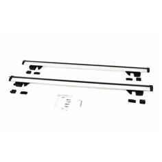 комплект дуг и опор AMOS Nowy на рейлинги c замками на LIFAN X60 (2011-2020), 1.2 м серебристый Амос