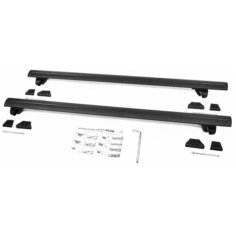 комплект дуг и опор AMOS Alfa на рейлинги для Lifan X60 (2012- н.в.), 1.2 м черный Амос