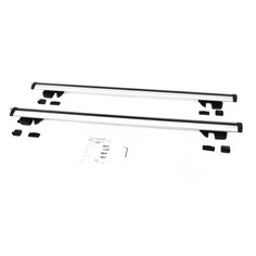 комплект дуг и опор AMOS Nowy на рейлинги с замками на Great Wall Hover H5 (2010-н.в.), 1.3 м серебристый Амос