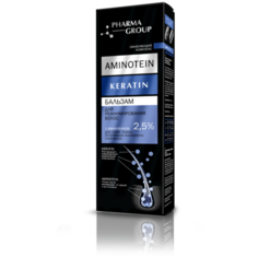 Pharma Group бальзам Aminotein Keratin для реанимирования волос для сухих, ломких волос, 150 мл