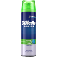 Гель для бритья Series для чувствительной кожи Gillette, 200 мл