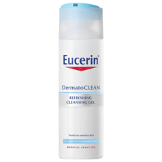 Eucerin освежающий и очищающий гель для умывания DermatoClean, 200 мл