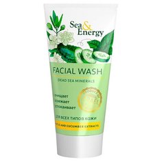 Sea & Energy пенка для умывания с экстрактом мирта, огурца и минералами Мертвого моря, 150 мл