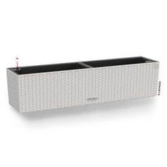 Кашпо Lechuza balconera 80x19x19 серый с автополивом