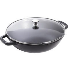 Сковорода-вок Staub со стекл. крышкой черный 30 см 4.4 л (1312923)