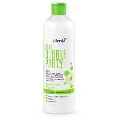 Гель-пена для ванны и душа Vilenta Bath bubble party После занятий спортом с экстрактом цветов апельсина, 400 мл